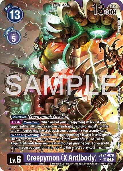 Creepymon [BT24-078] (X Antibody) (Alternate Art) [Time Stranger]