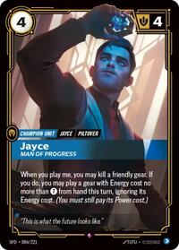 Spiritforged : Jayce - Man of Progress - 084/221 - Foil - Rare - Champion Unit