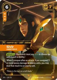 Spiritforged : Sivir - Ambitious - 120/221 - Foil - Epic - Champion Unit