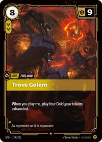 Spiritforged : Trove Golem - 174/221 - Foil - Rare - Unit