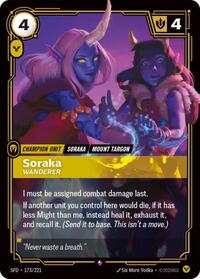Spiritforged : Soraka - Wanderer - 173/221 - Foil - Rare - Champion Unit