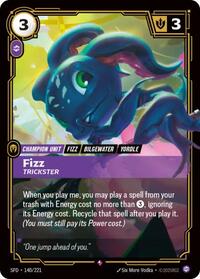 Spiritforged : Fizz - Trickster - 140/221 - Foil - Rare - Champion Unit