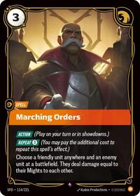 Spiritforged : Marching Orders - 114/221 - Foil - Rare - Spell