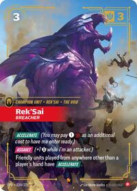 Spiritforged : Rek'Sai - Breacher - 029/221 - Normal - Epic - Champion Unit