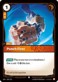 Spiritforged : Punch First - 097/221 - Normal - Common - Spell