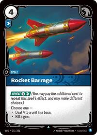 Spiritforged : Rocket Barrage - 077/221 - Normal - Uncommon - Spell