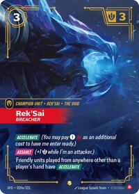 Spiritforged : Rek'Sai - Breacher (Alternate Art) - 029a/221 - Foil - Showcase - Champion Unit