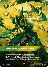 Spiritforged : Azir - Emperor of the Sands (Overnumbered) - 247/221 - Foil - Showcase - Legend