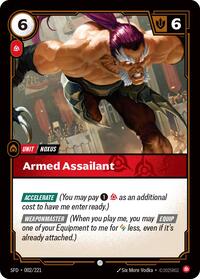 Spiritforged : Armed Assailant - 002/221 - Foil - Common - Unit