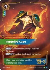 Spiritforged : Forgefire Cape - 190/221 - Foil - Epic - Signature Gear