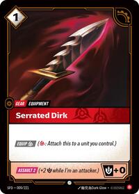 Spiritforged : Serrated Dirk - 009/221 - Foil - Common - Gear