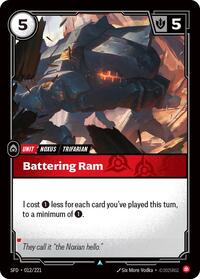 Spiritforged : Battering Ram - 012/221 - Normal - Uncommon - Unit