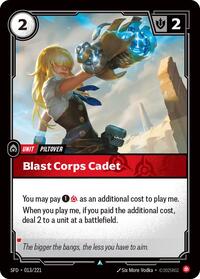 Spiritforged : Blast Corps Cadet - 013/221 - Foil - Uncommon - Unit