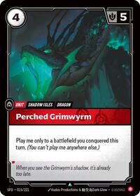 Spiritforged : Perched Grimwyrm - 015/221 - Normal - Uncommon - Unit