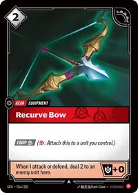 Spiritforged : Recurve Bow - 016/221 - Normal - Uncommon - Gear