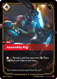 Spiritforged : Assembly Rig - 019/221 - Foil - Rare - Gear