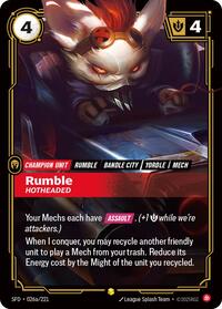 Spiritforged : Rumble - Hotheaded (Alternate Art) - 026a/221 - Foil - Showcase