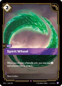 Spiritforged : Spirit Wheel - 144/221 - Foil - Rare - Gear