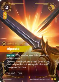 Spiritforged : Riposte - 206/221 - Foil - Epic - Signature Spell
