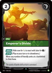 Spiritforged : Emperor's Divide - 043/221 - Normal - Uncommon - Spell