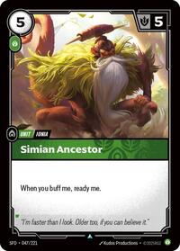 Spiritforged : Simian Ancestor - 047/221 - Foil - Uncommon - Unit