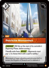 Spiritforged : Petricite Monument - 104/221 - Normal - Uncommon - Gear