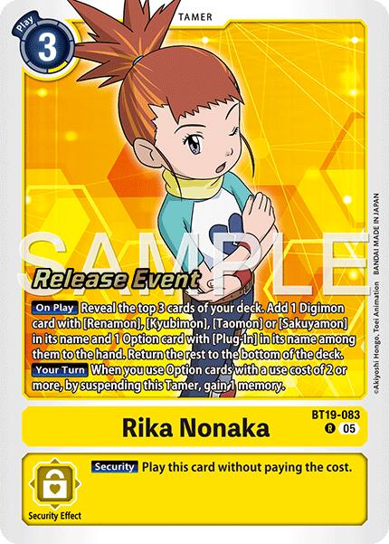 Rika Nonaka [BT19-083] (Alternate Art) [Starter Deck: Amethyst Mandala Advanced Deck Set Release Event Cards]