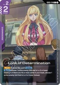 Steel Requiem : Look of Determination - GD03-114 - Holofoil - Rare