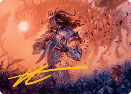 Rhys, the Evermore Art Card (Gold-Stamped Signature) (ASECL-004) [Art Series: Lorwyn Eclipsed]