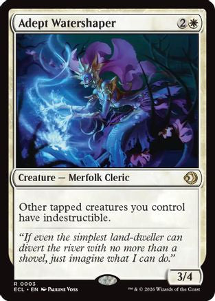 Adept Watershaper (ECL-003) [Lorwyn Eclipsed] Foil