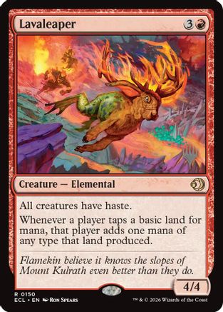 Lavaleaper (PPECL-150) [Promo Pack: Lorwyn Eclipsed] Foil