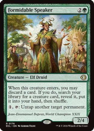 Formidable Speaker (PPECL-176) [Promo Pack: Lorwyn Eclipsed] Foil