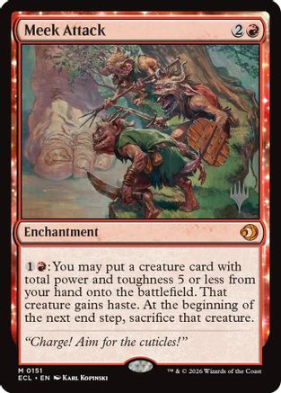 Meek Attack (PPECL-151) [Promo Pack: Lorwyn Eclipsed]