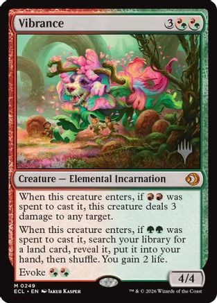 Vibrance (PPECL-249) [Promo Pack: Lorwyn Eclipsed] Foil