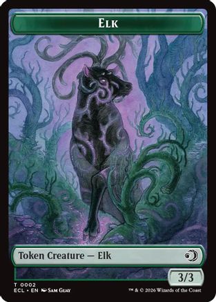 Elk // Mutavault Double-Sided Token (ECL-2 // 11) [Lorwyn Eclipsed] Foil