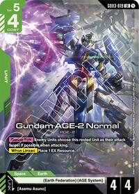 Steel Requiem : Gundam AGE-2 Normal - GD03-019 - Holofoil - Legend Rare
