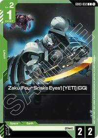 Steel Requiem : Zaku (Four Snake Eyes') [YETI] (GQ) - GD03-032 - Normal - Common