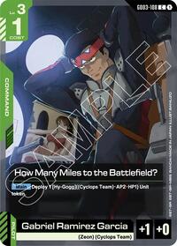 Steel Requiem : How Many Miles to the Battlefield? - GD03-108 - Normal - Common