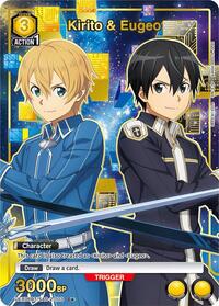 Sword Art Online : Kirito & Eugeo (C*) - Yellow - (UEX06BT/SAO-2-003) (Foil) (Common 1-Star)