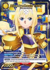 Sword Art Online : Alice Synthesis Thirty (U*) - Yellow - (UEX06BT/SAO-2-004) (Foil) (Uncommon 1-Star)