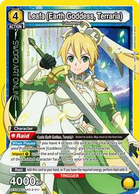 Sword Art Online : Leafa (Earth Goddess, Terraria) - Yellow - (UEX06BT/SAO-2-011) (Foil) (Super Rare)