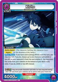 Sword Art Online : Kirito (036) - Purple - (UEX06BT/SAO-2-036) (Foil) (Rare)