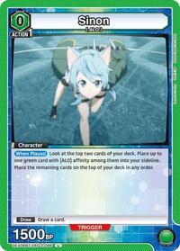 Sword Art Online : Sinon (066) - Green - (UEX06BT/SAO-2-066) (Normal) (Uncommon)