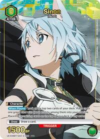 Sword Art Online : Sinon (066) (U*) - Green - (UEX06BT/SAO-2-066) (Foil) (Uncommon 1-Star)