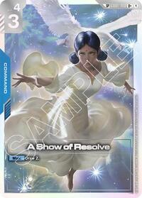 Steel Requiem : A Show of Resolve (SP) (U+) - GD01-100 - Holofoil - U+