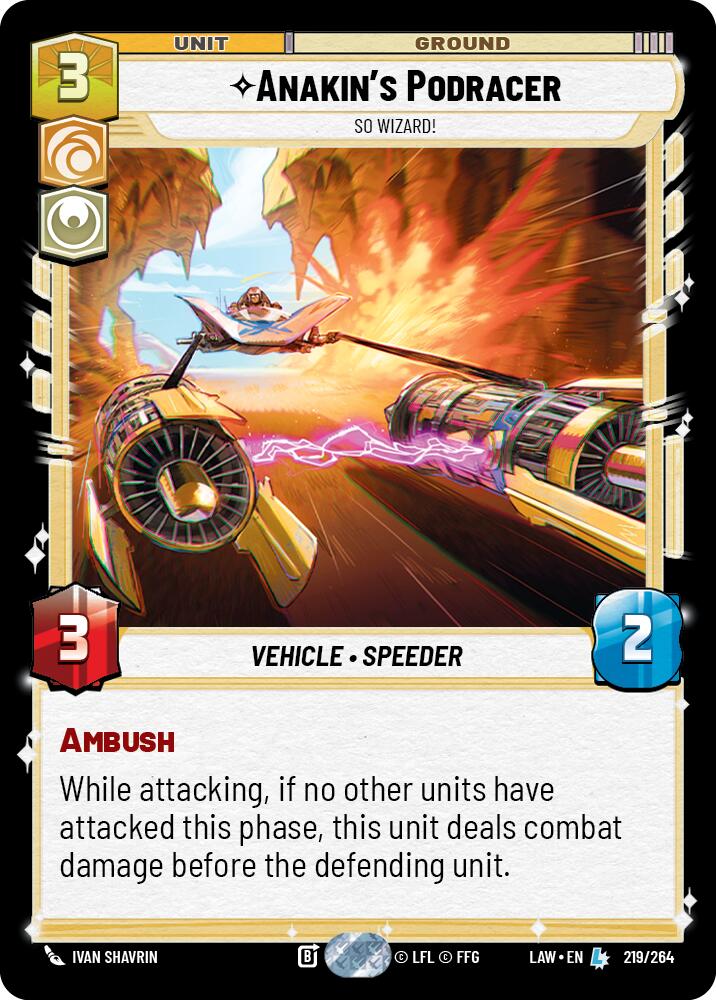 Anakin's Podracer - So Wizard! (219/264) (219/264) [A Lawless Time]