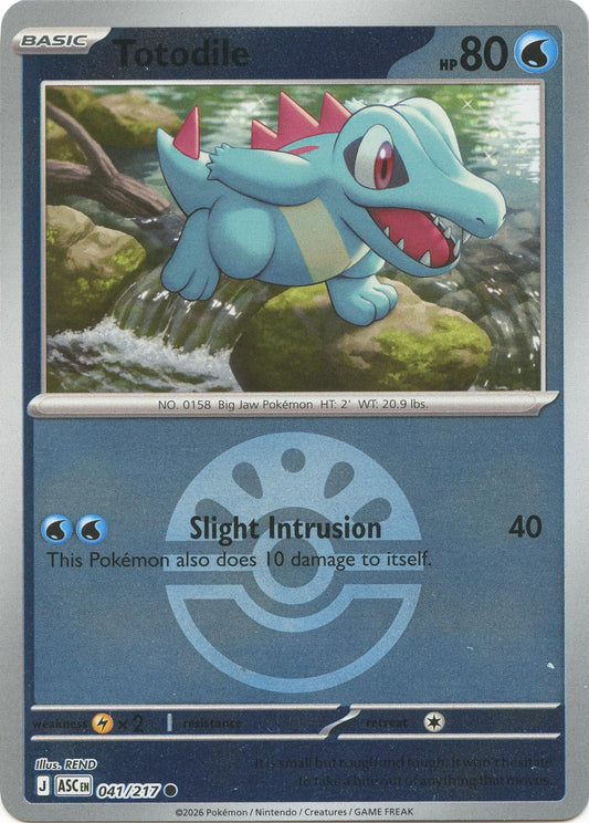 Totodile (041/217) (Friend Ball) [Mega Evolution: Ascended Heroes]