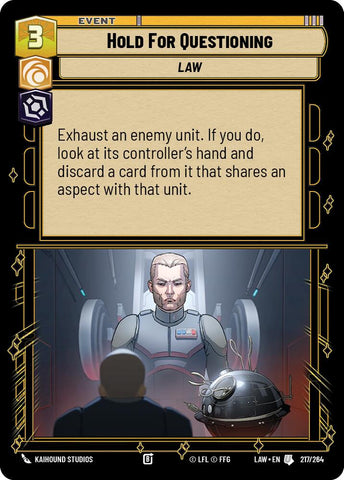 Hold for Questioning (217/264) (217/264) [A Lawless Time]