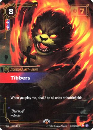 Tibbers (018/024) - Riftbound Organized Play Promotional Cards Foil