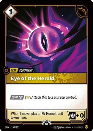 Eye of the Herald (153/221) - Riftbound Organized Play Promotional Cards Foil